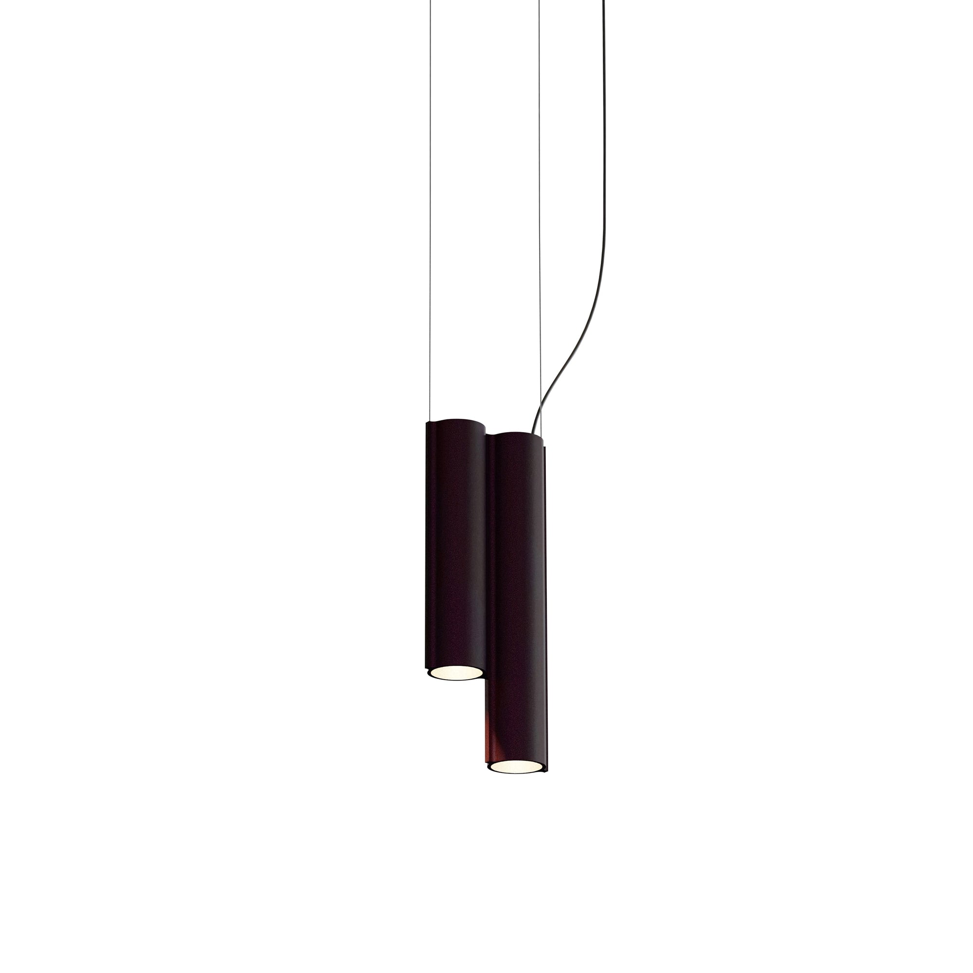 Silo 2SC Suspension Lamp: Textured Black