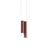 Silo 2SC Suspension Lamp: Textured Terracotta