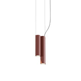 Silo 2SC Suspension Lamp: Textured Terracotta