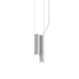 Silo 2SC Suspension Lamp: Textured White