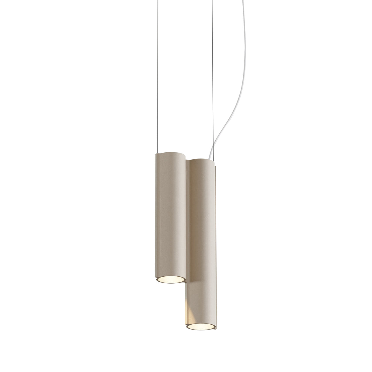 Silo 2SC Suspension Lamp: Beige