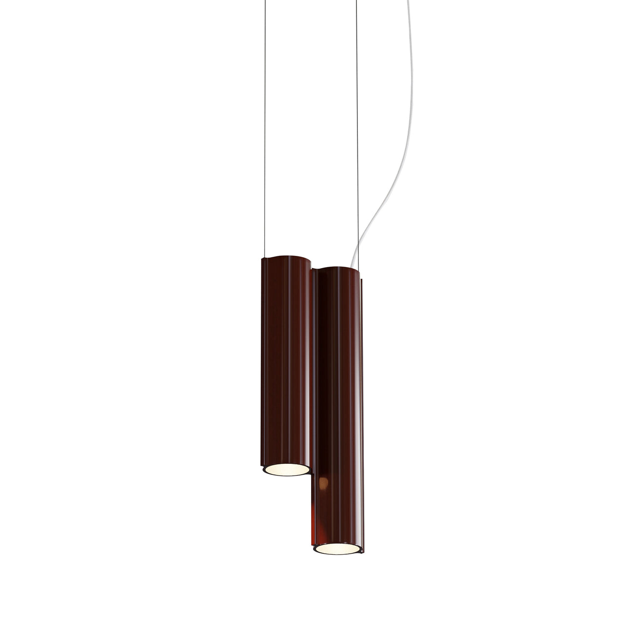 Silo 2SC Suspension Lamp: Oxblood