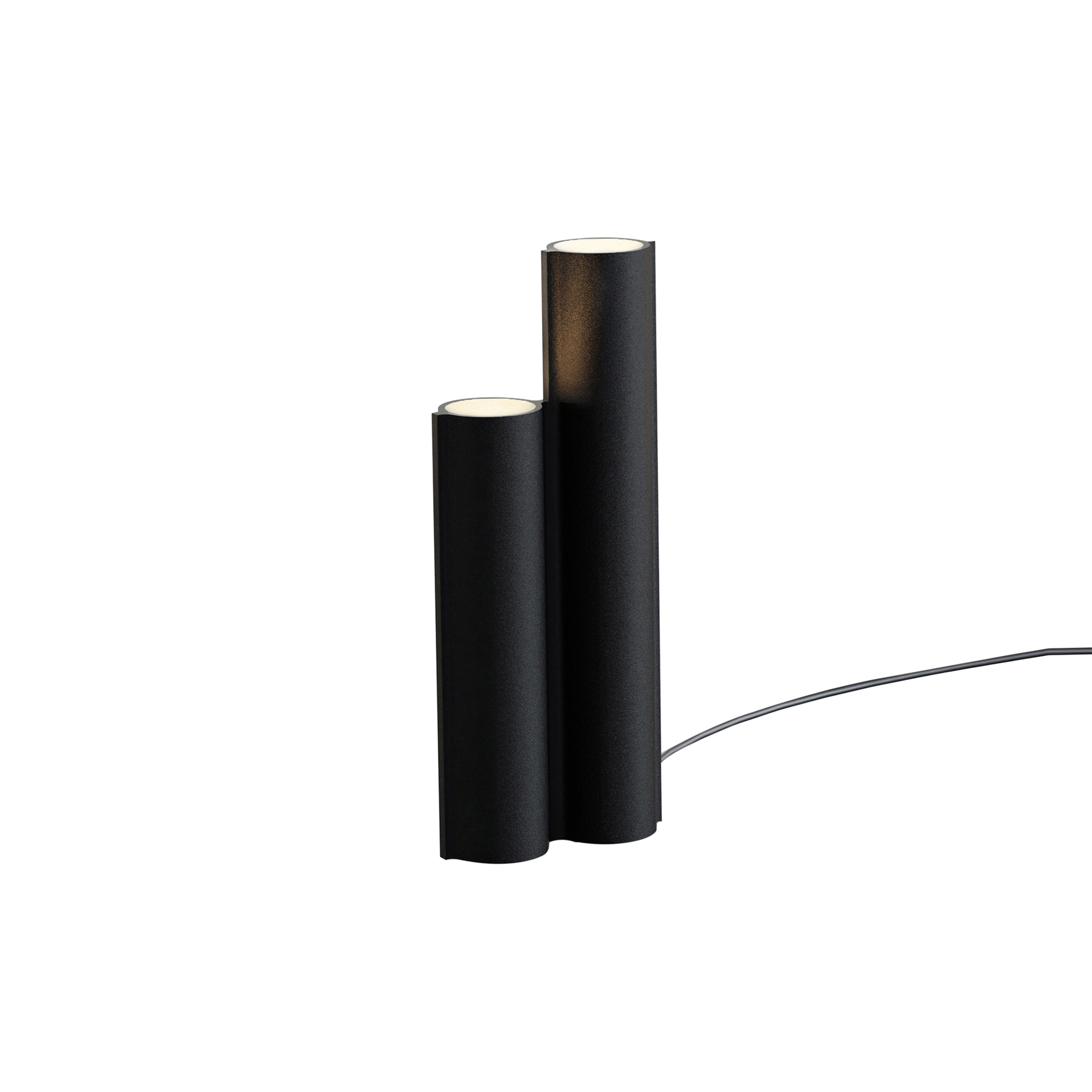 Silo 2TF Table Light: Textured Black