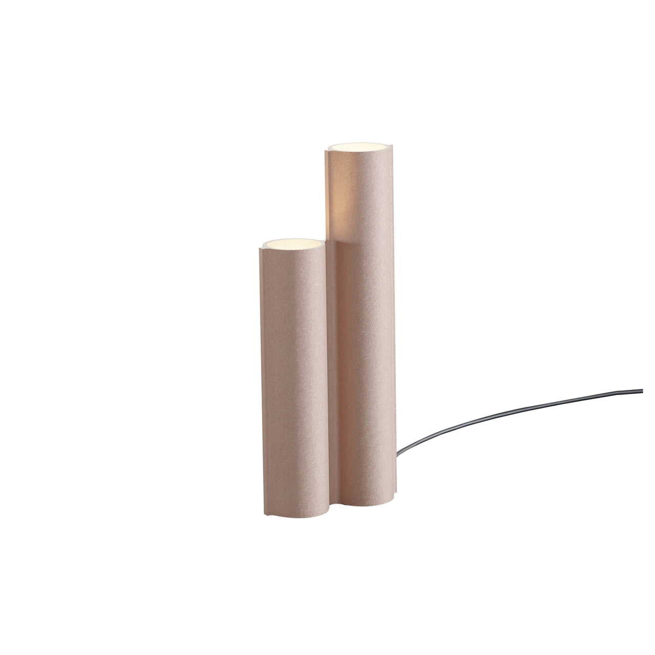Silo 2TF Table Light: Wrinkled Dusty Pink