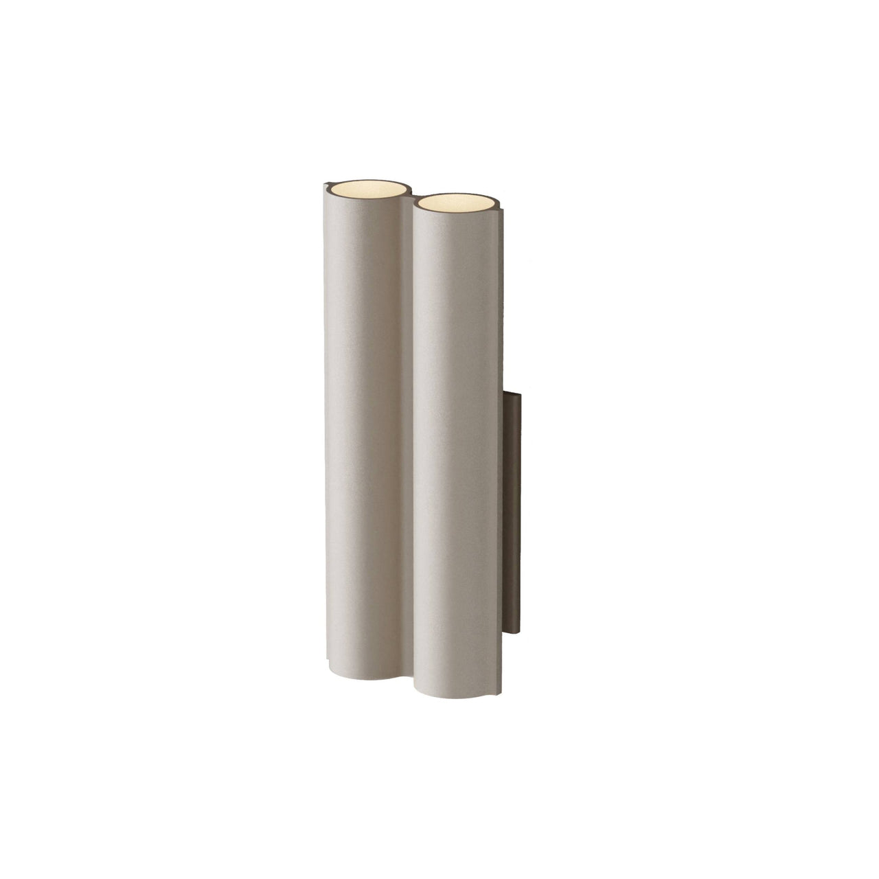 Silo 2WA Wall Light: Uplight + Textured Beige