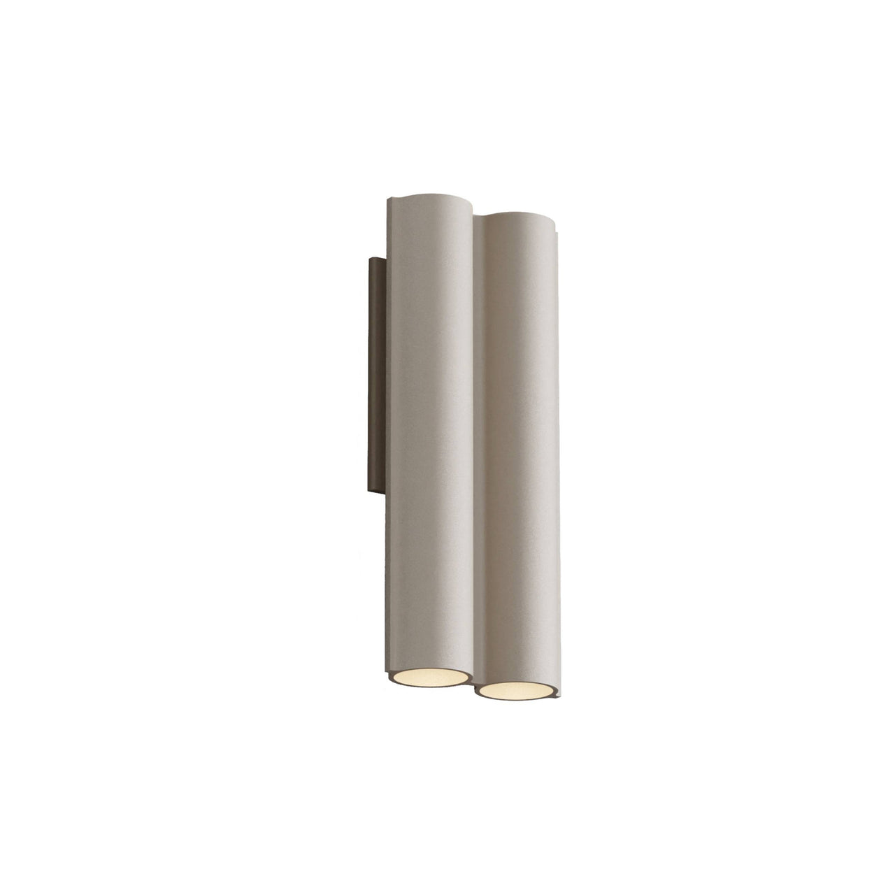 Silo 2WA Wall Light: Downlight + Textured Beige