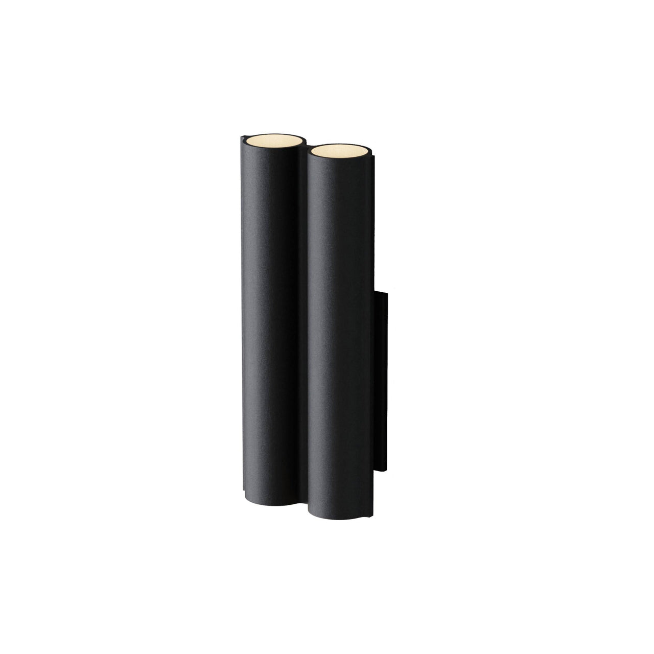Silo 2WA Wall Light: Uplight + Textured Black
