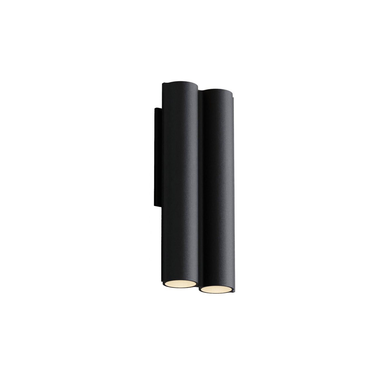 Silo 2WA Wall Light: Downlight + Textured Black