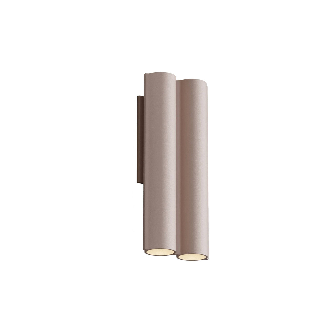Silo 2WA Wall Light: Downlight + Wrinkled Dusty Pink