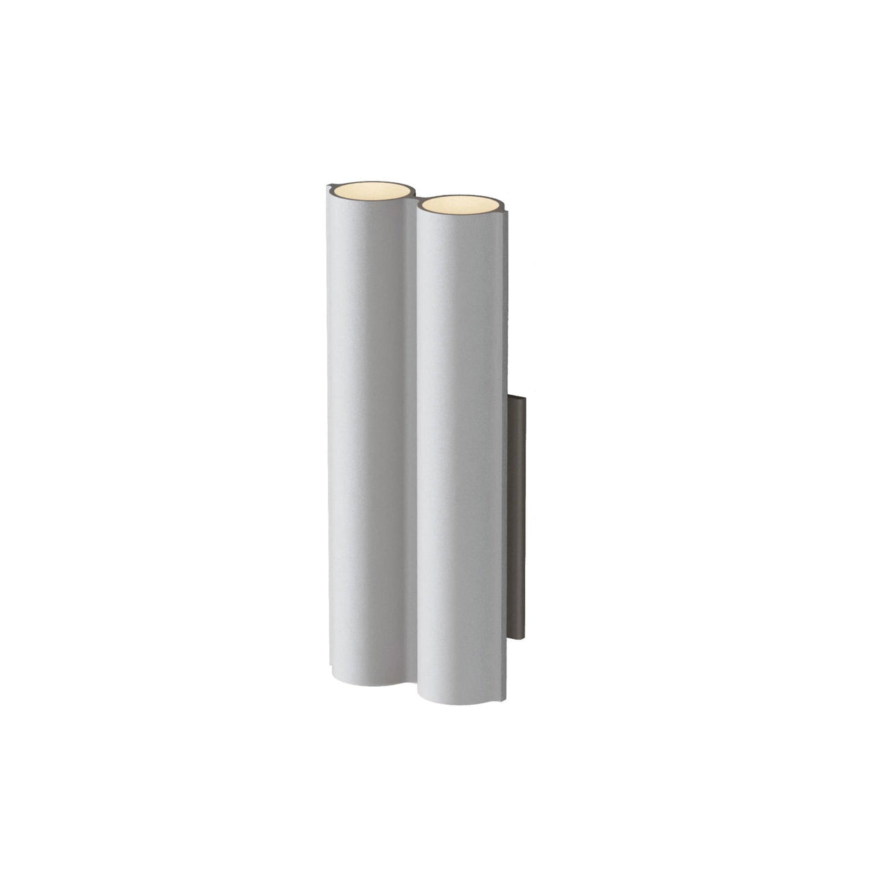Silo 2WA Wall Light: Uplight + Textured White