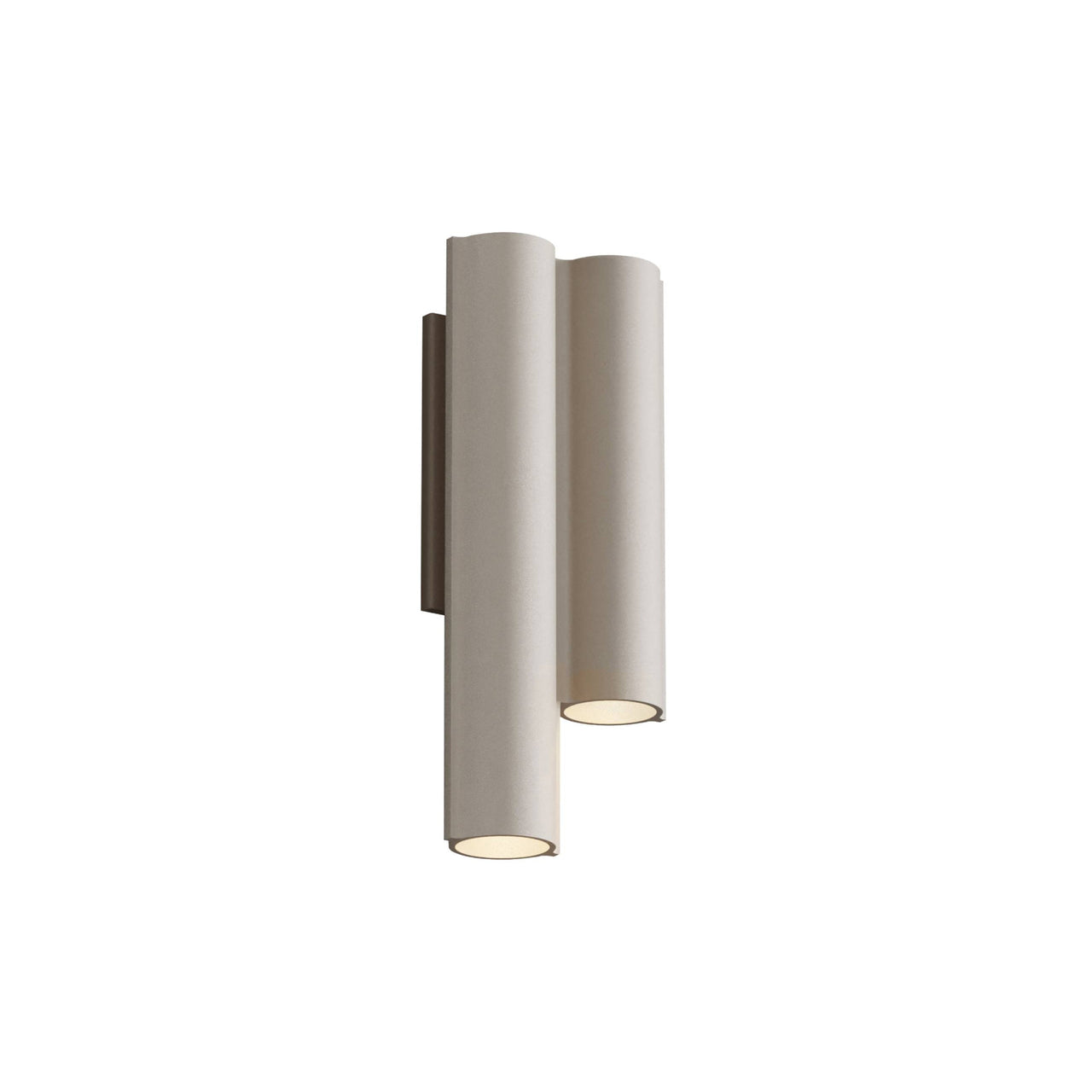 Silo 2WC Wall Light: Downlight + Textured Beige