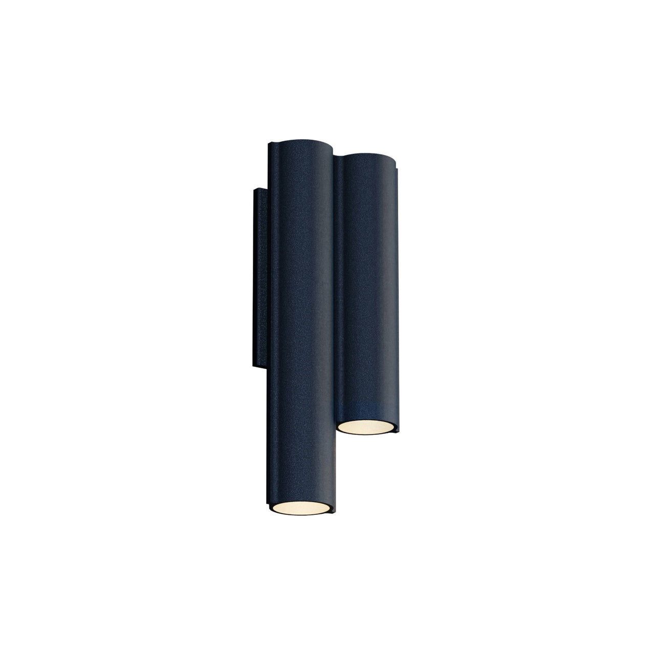 Silo 2WC Wall Light: Downlight + Textured Midnight Blue