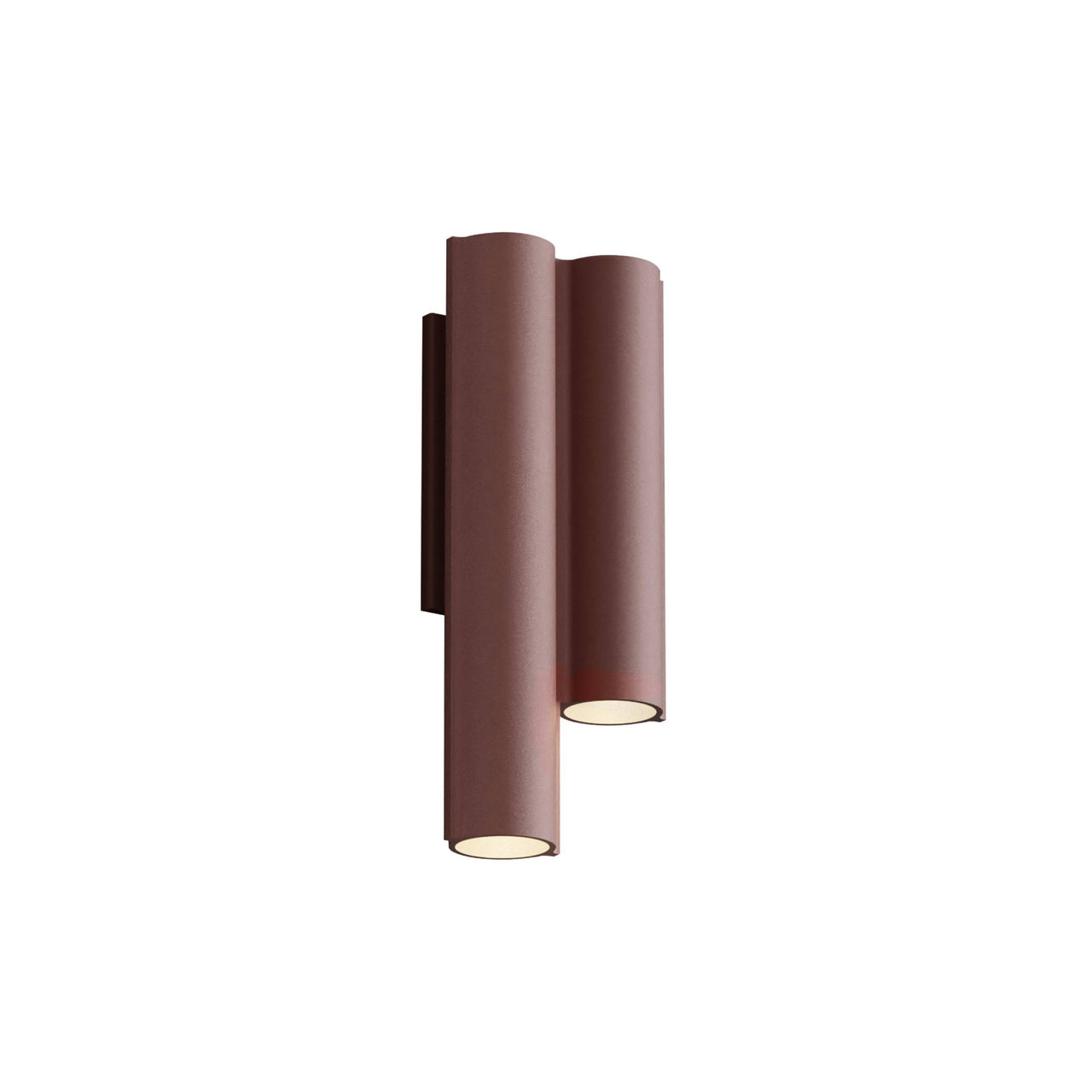 Silo 2WC Wall Light: Downlight + Textured Terracotta