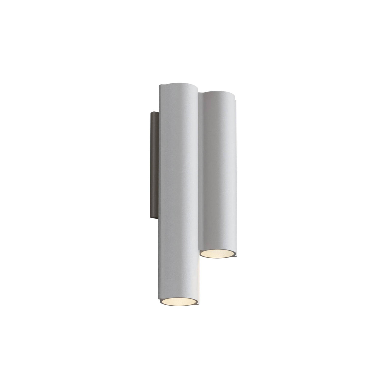 Silo 2WC Wall Light: Downlight + Textured White