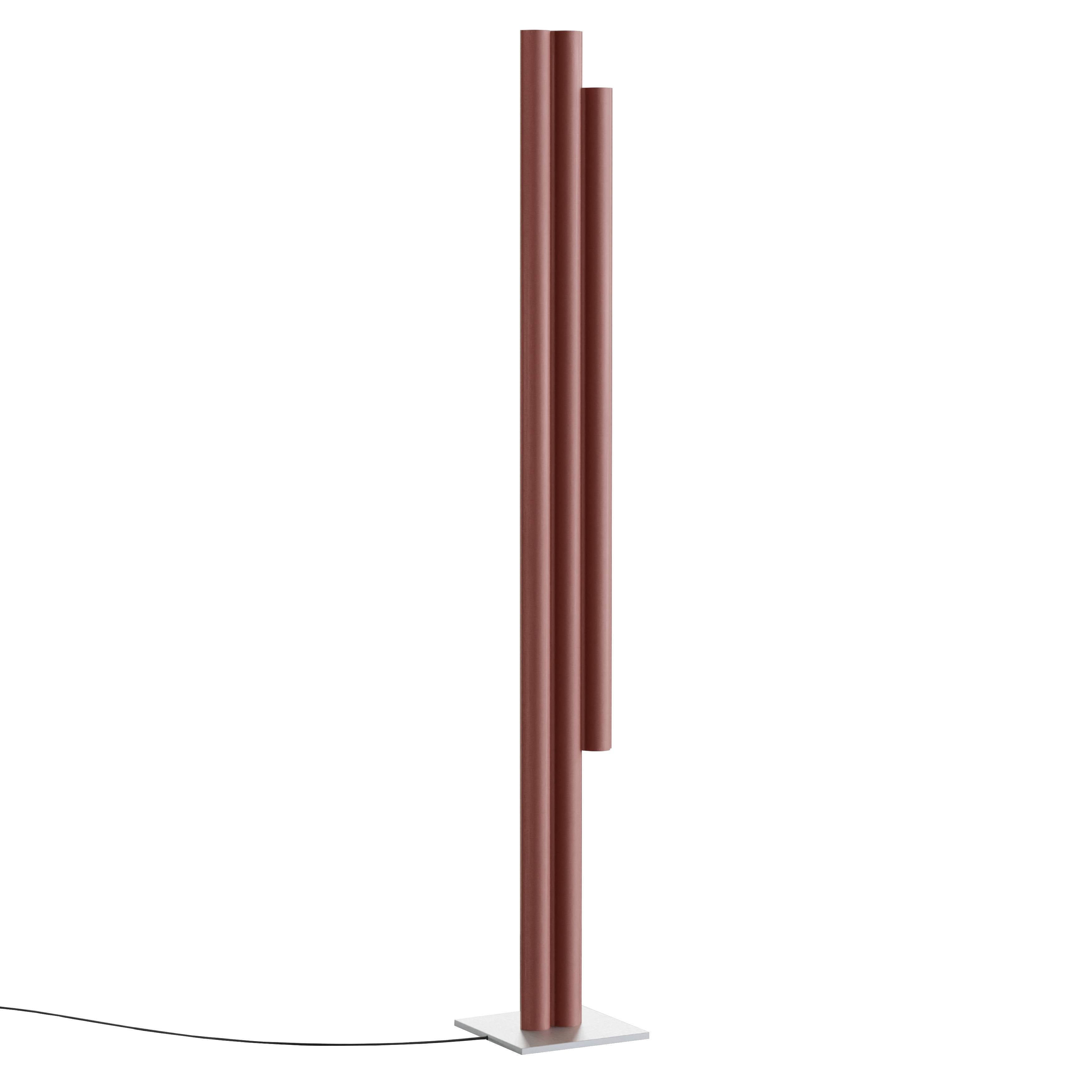 Silo 3FH Floor Light: Textured Terracotta
