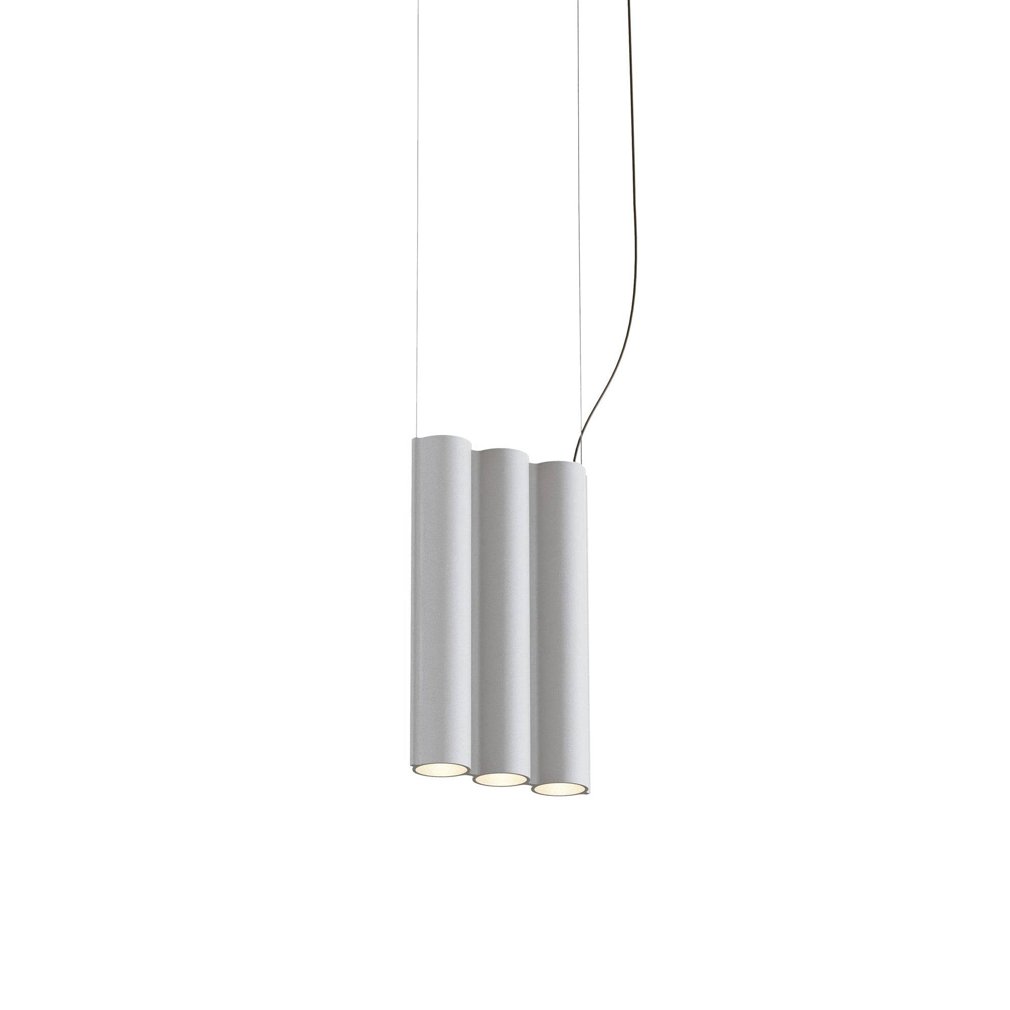 Silo 3SA Suspension Lamp: Textured White