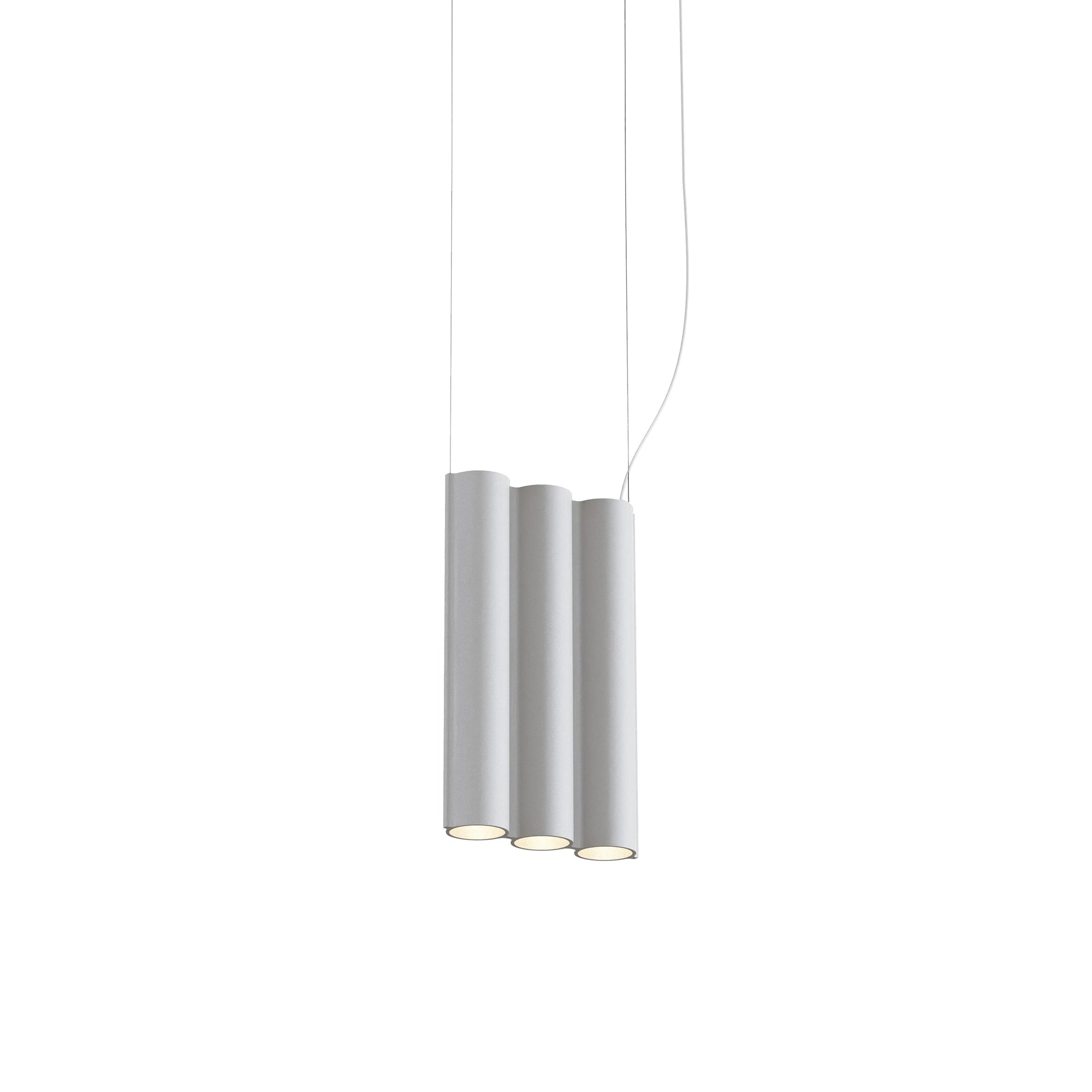 Silo 3SA Suspension Lamp: Textured White