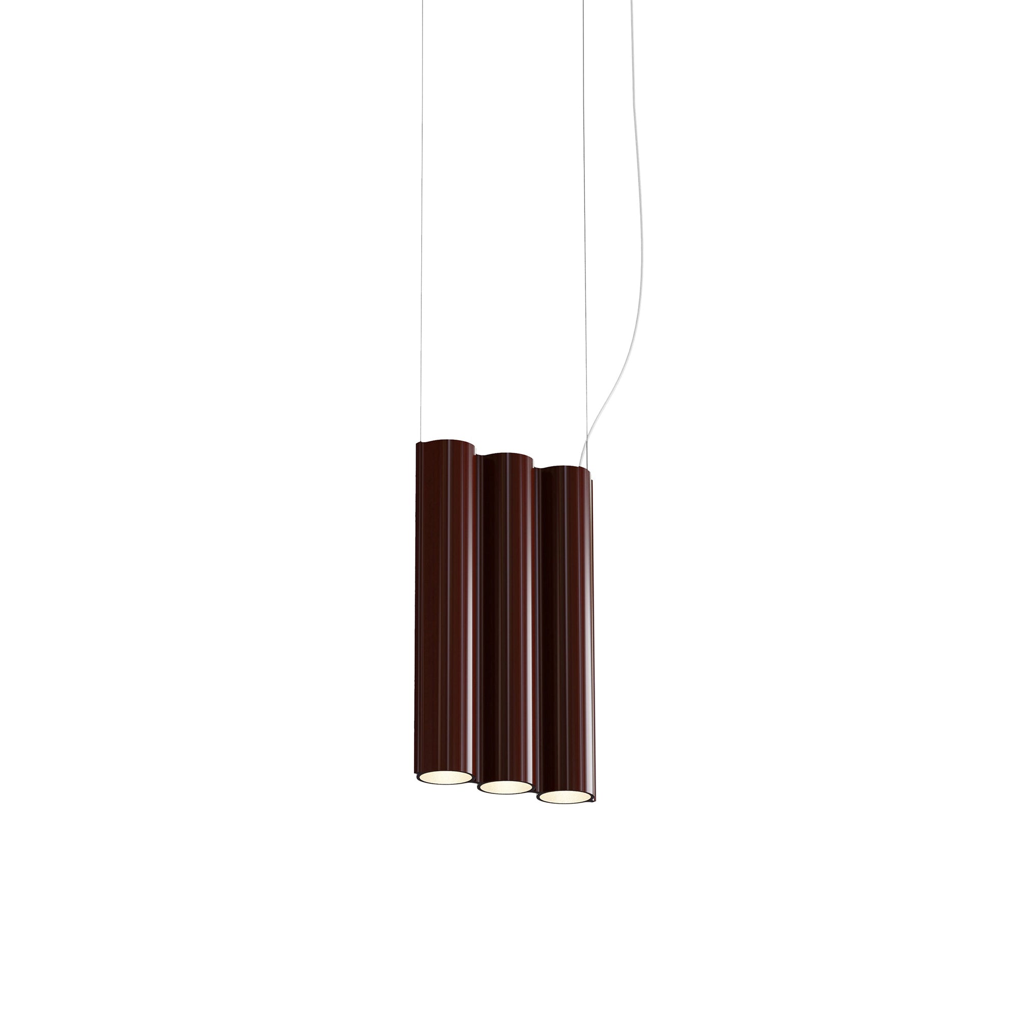 Silo 3SA Suspension Lamp: Glossy Oxblood
