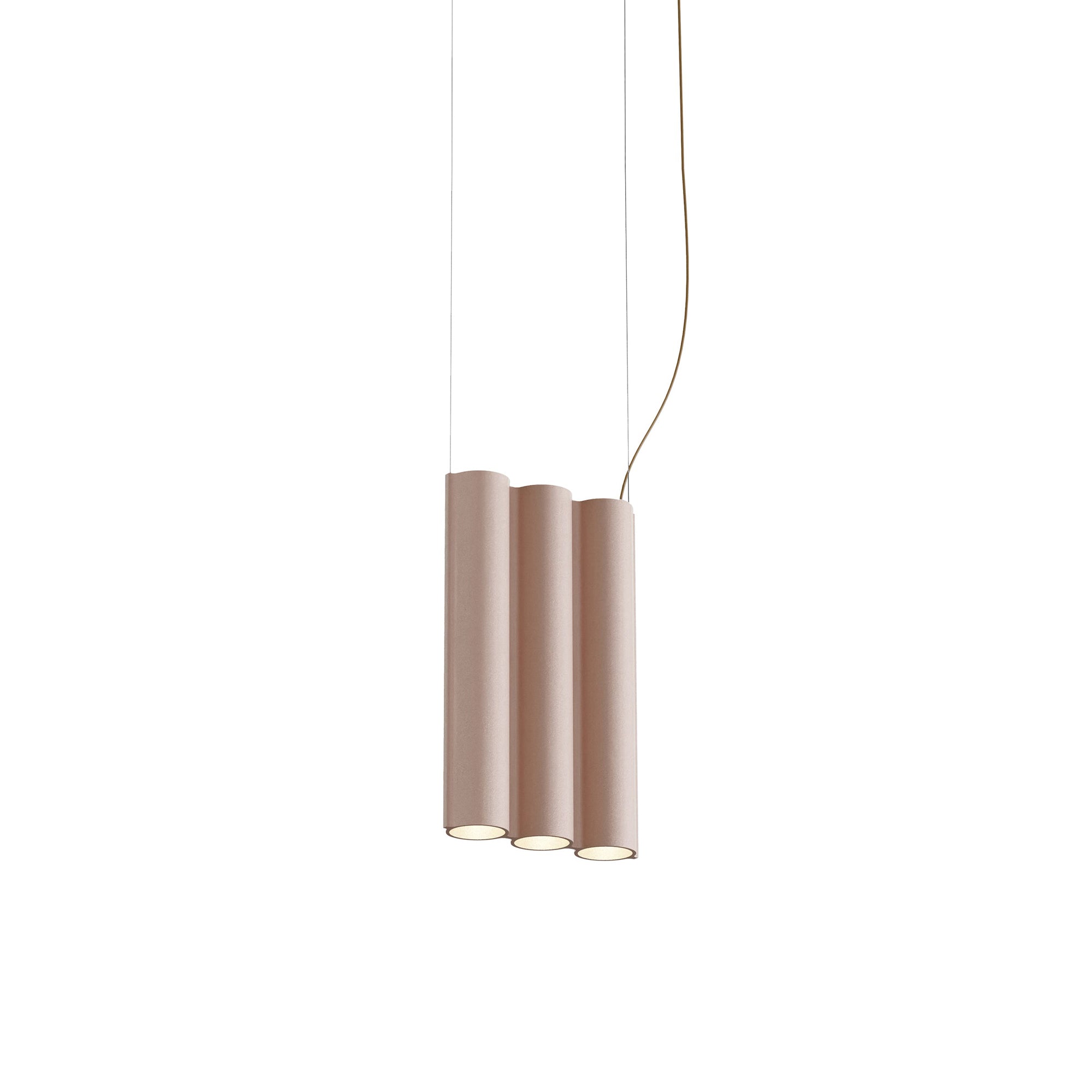 Silo 3SA Suspension Lamp: Wrinkled Dusty Pink