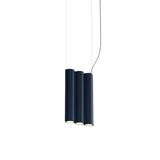 Silo 3SA Suspension Lamp: Textured Midnight Blue
