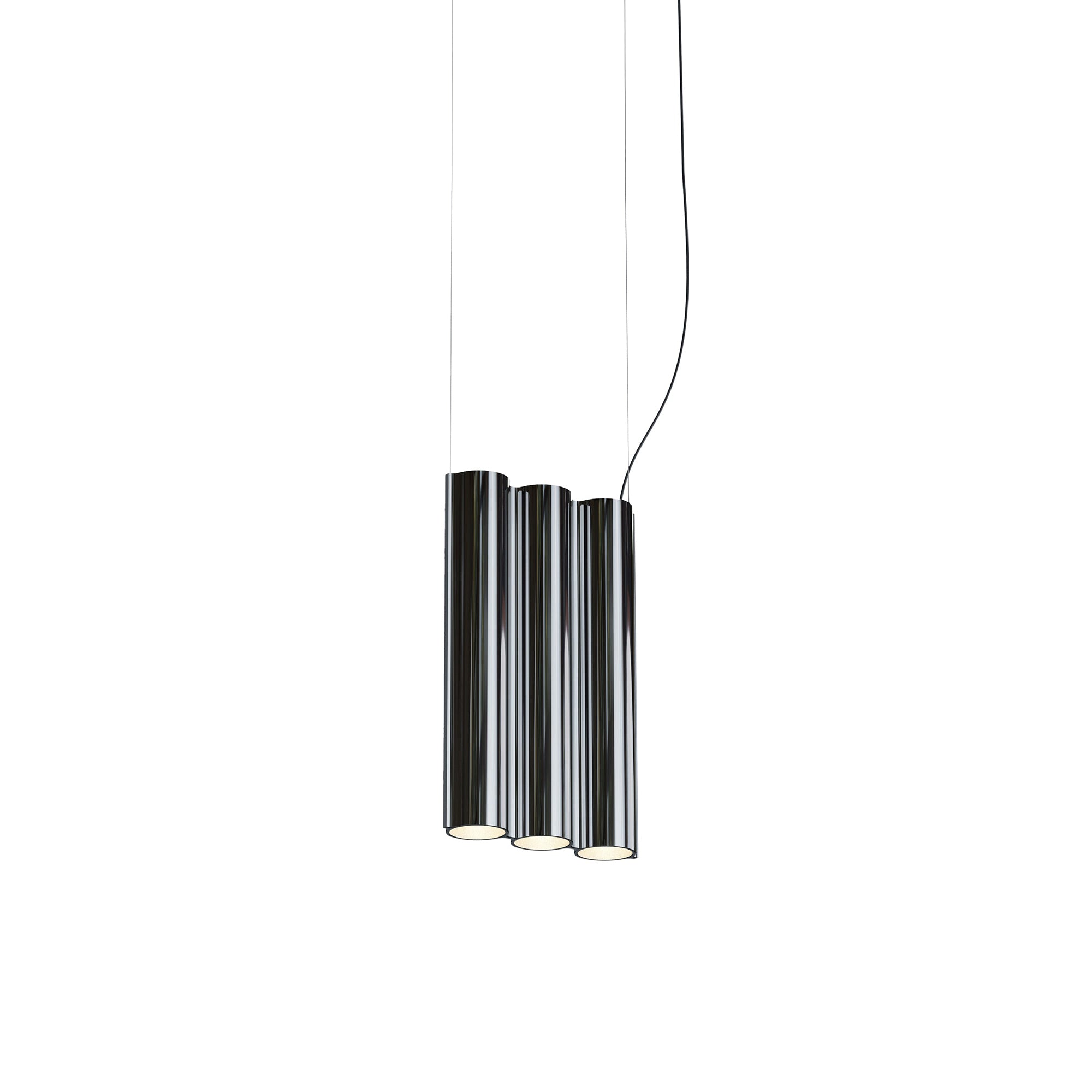 Silo 3SA Suspension Lamp: Mirror Polished Aluminum
