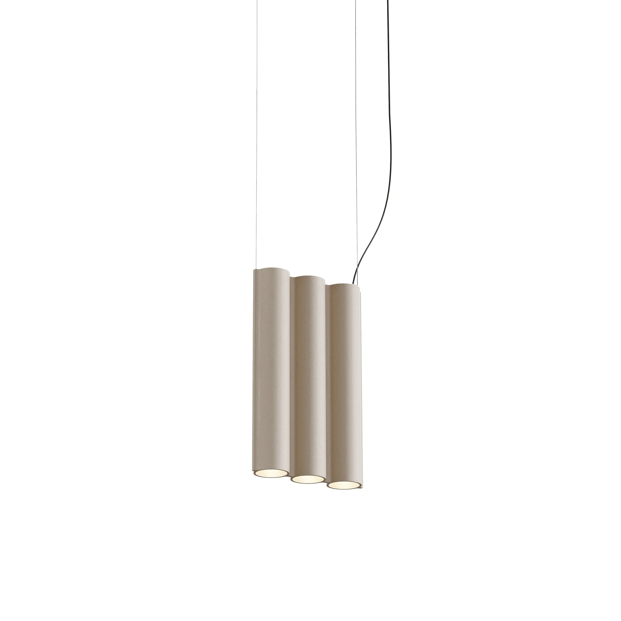 Silo 3SA Suspension Lamp: Textured Beige