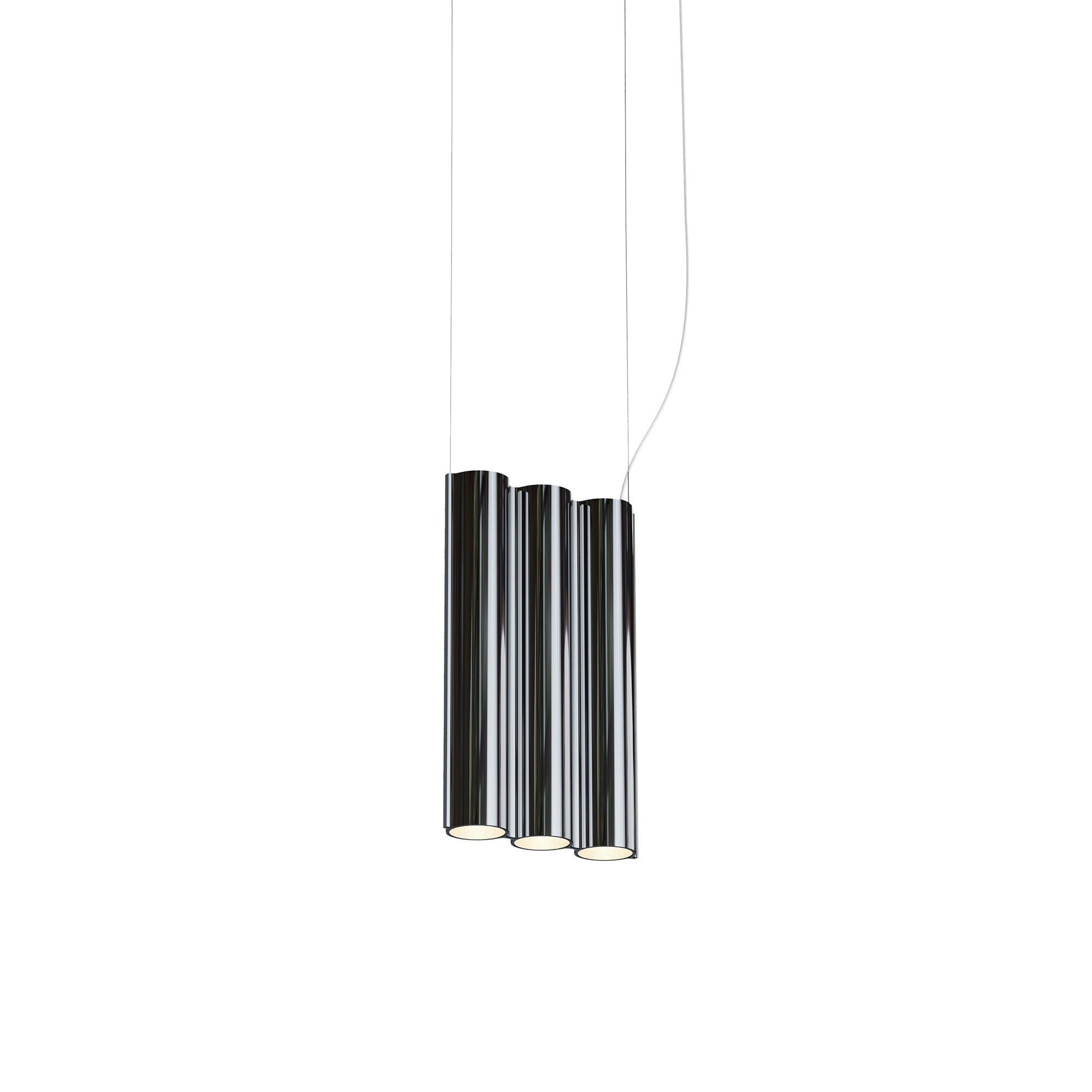 Silo 3SA Suspension Lamp: Mirror Polished Aluminum