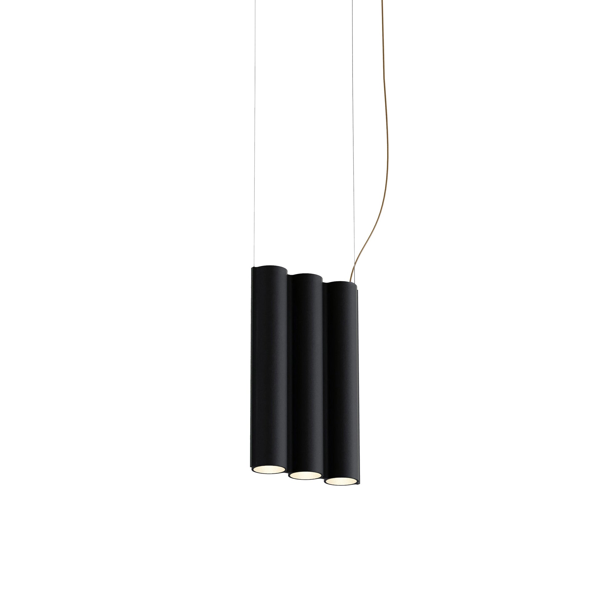 Silo 3SA Suspension Lamp: Textured Black