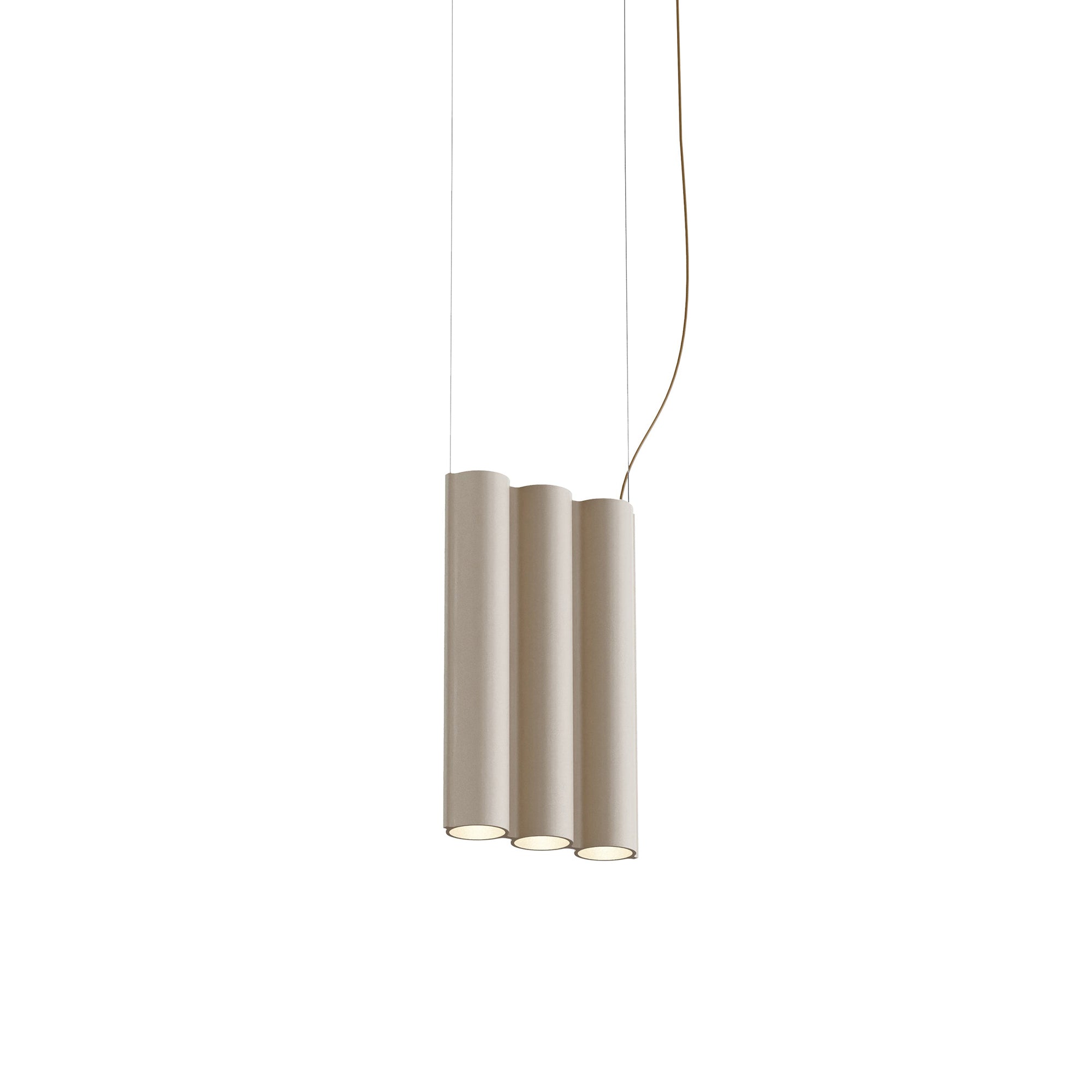 Silo 3SA Suspension Lamp: Textured Beige