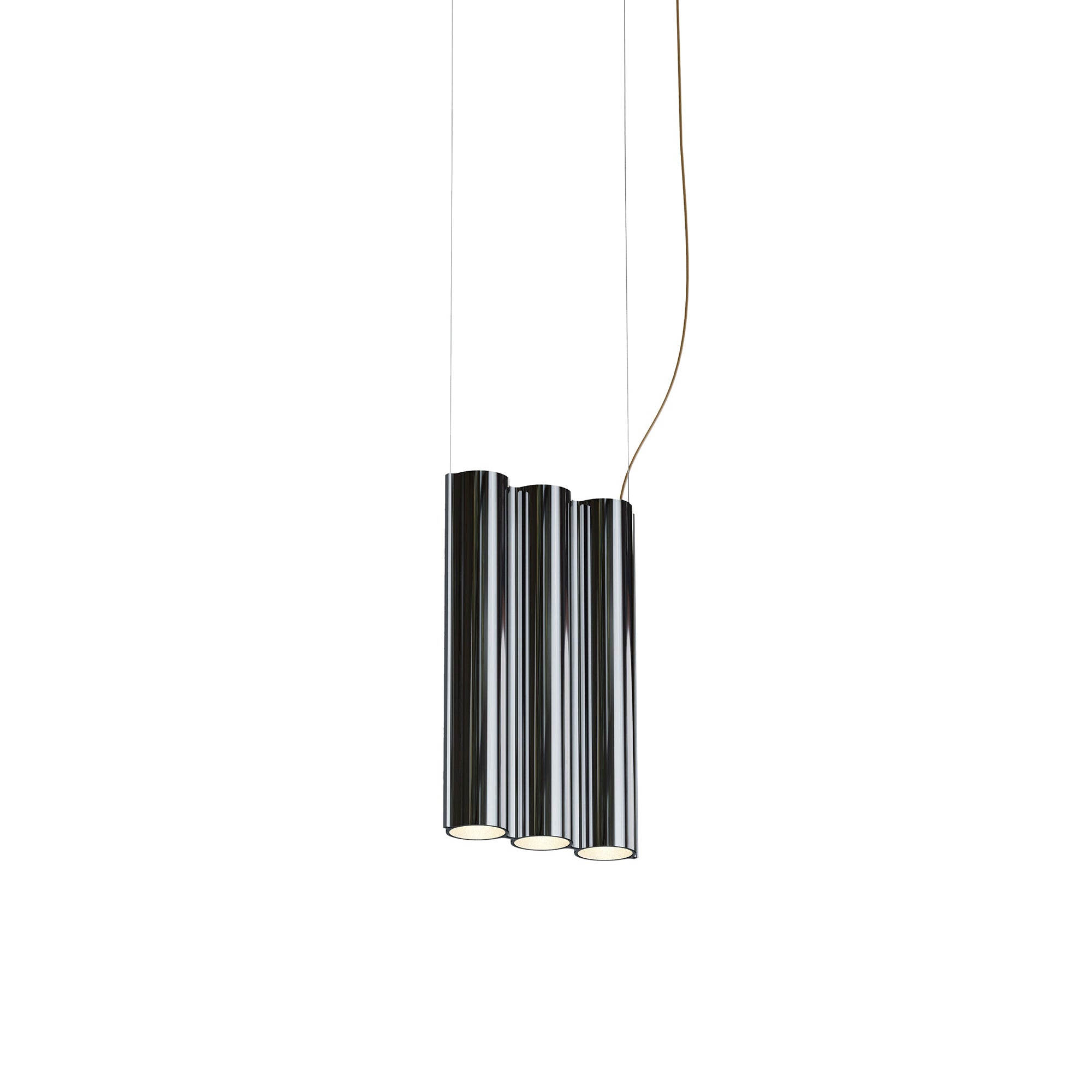 Silo 3SA Suspension Lamp: Mirror Polished Aluminum
