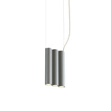 Silo 3SA Suspension Lamp: Tumbled Aluminum