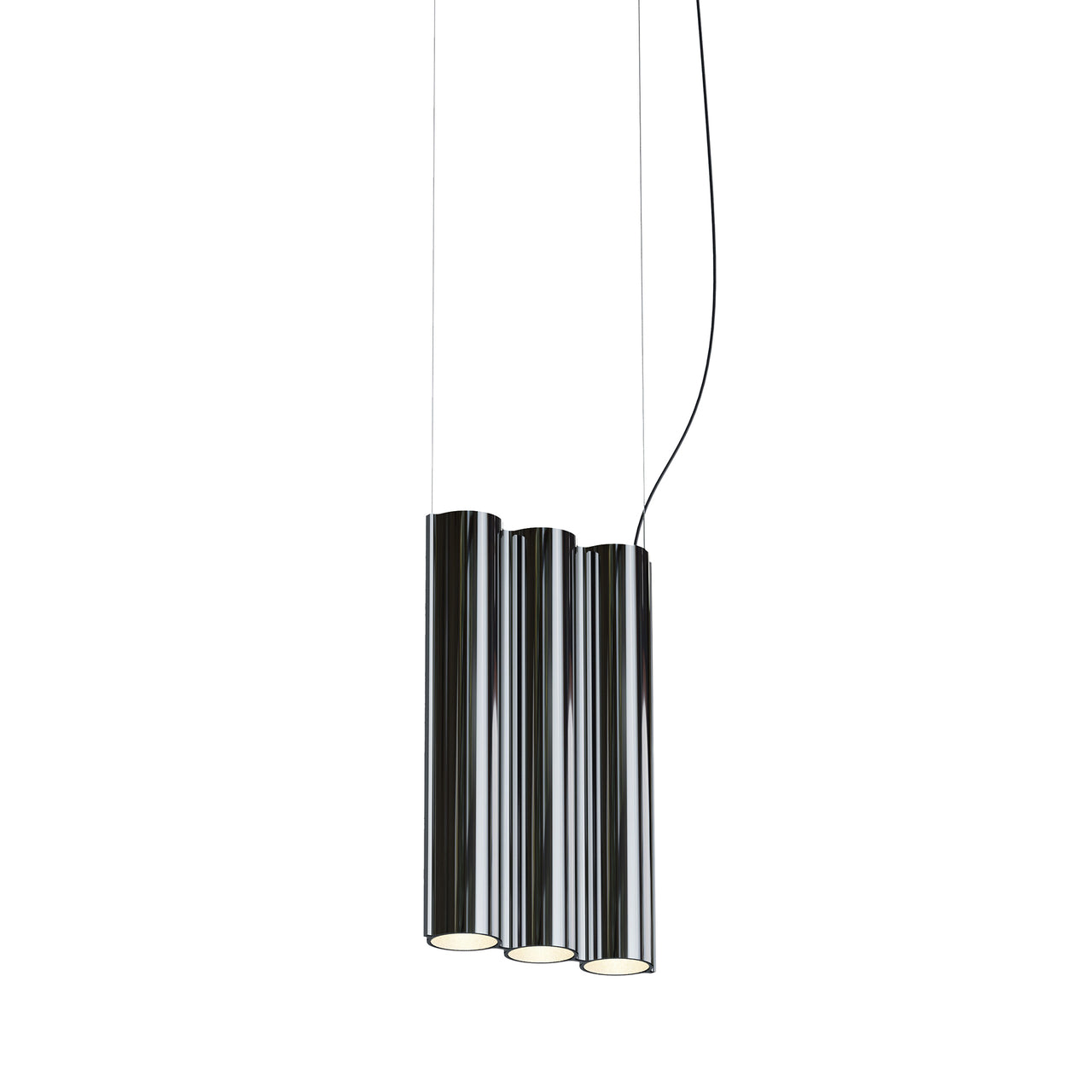 Silo 3SA Suspension Lamp: Mirror Polished Aluminum