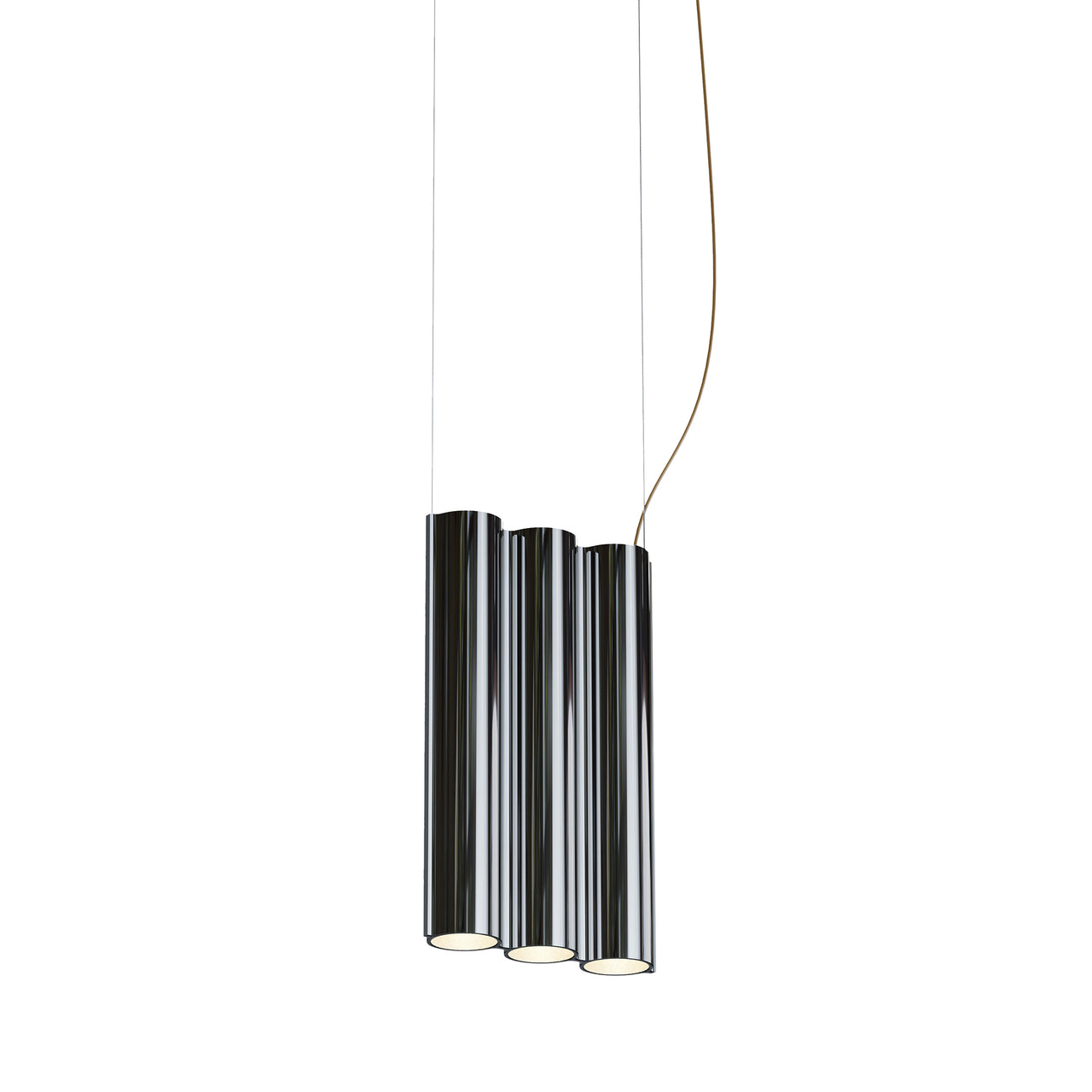 Silo 3SA Suspension Lamp: Mirror Polished Aluminum