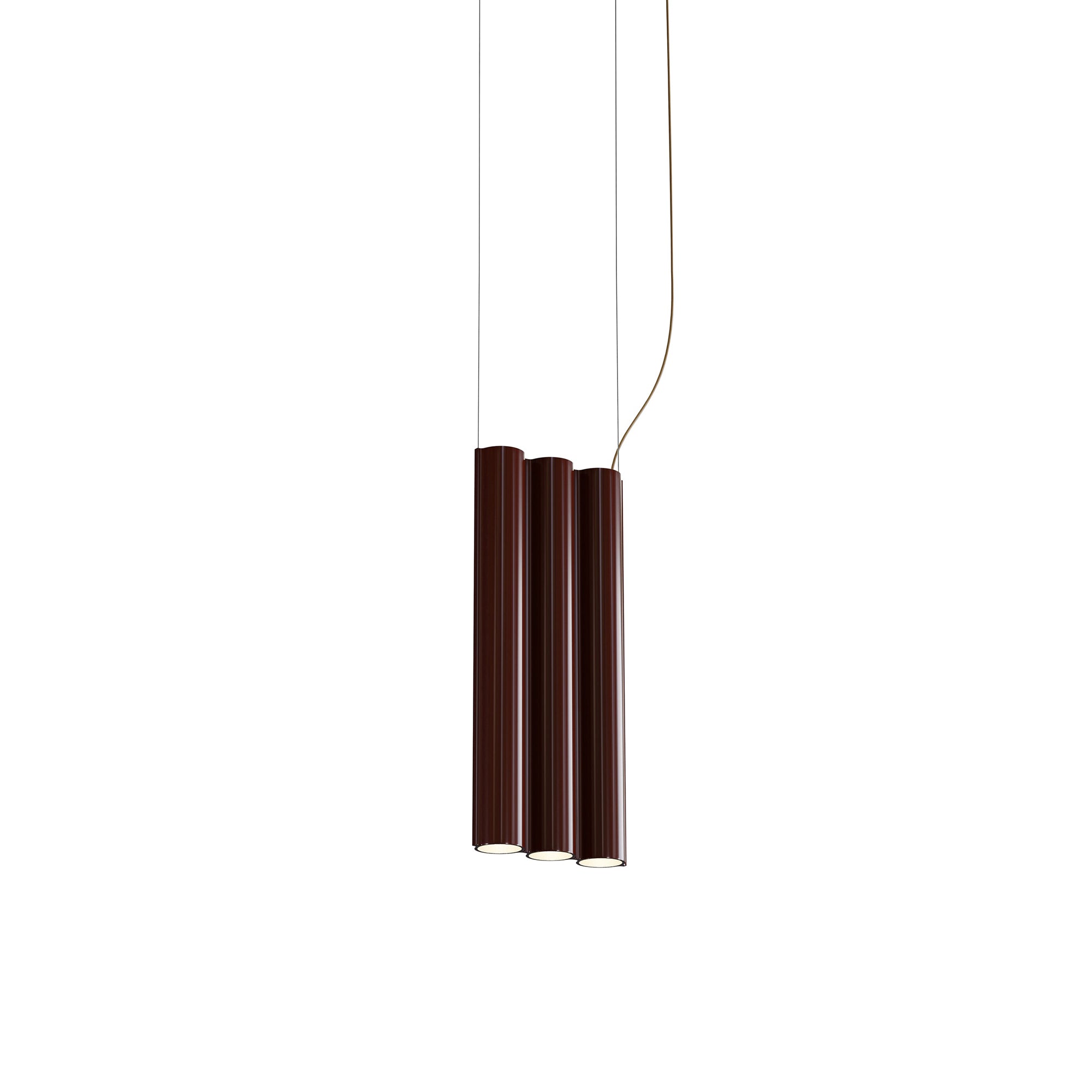 Silo 3SB Suspension Lamp: Glossy Oxblood