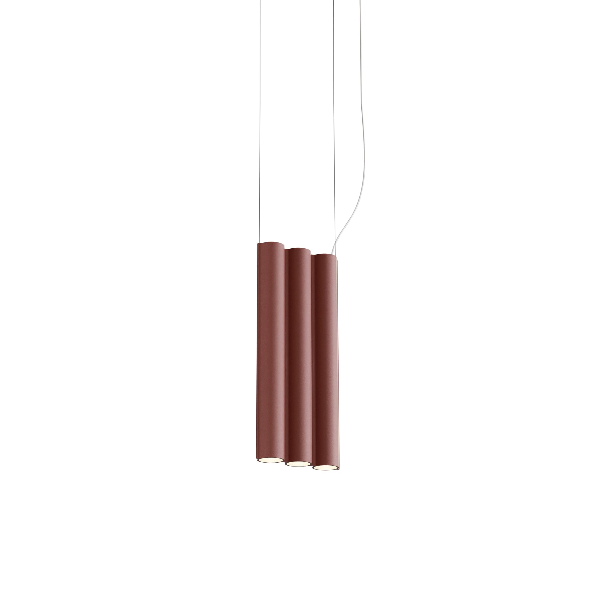 Silo 3SB Suspension Lamp: Textured Terracotta