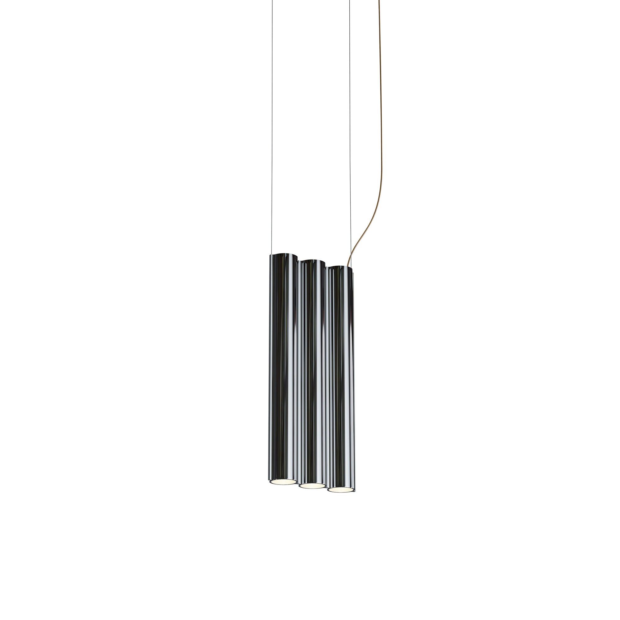 Silo 3SB Suspension Lamp: Mirror Polished Aluminum