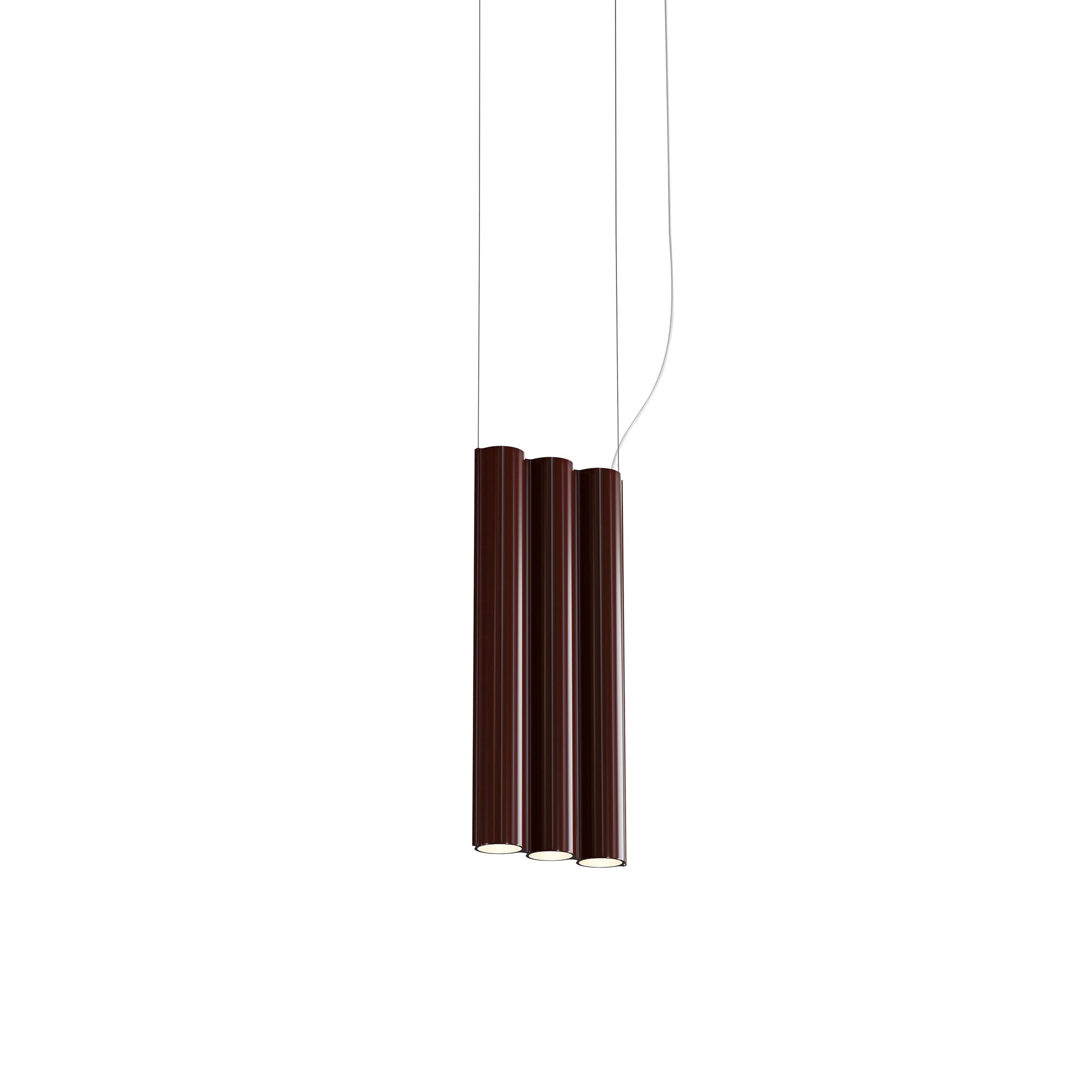 Silo 3SB Suspension Lamp: Glossy Oxblood