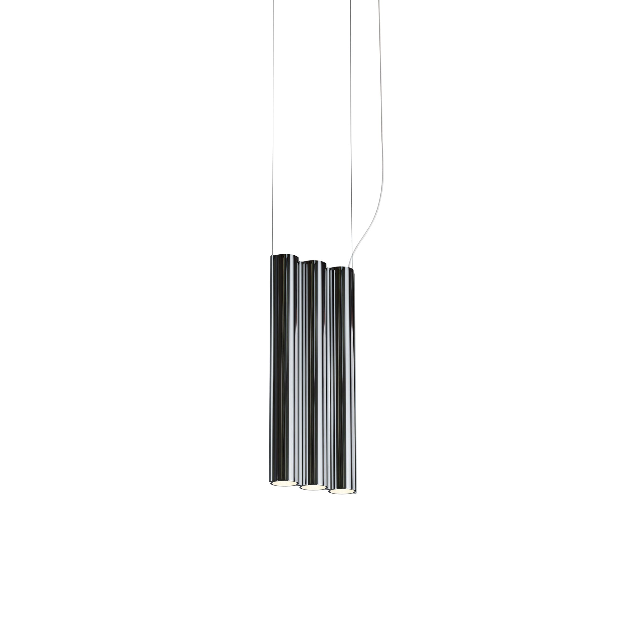 Silo 3SB Suspension Lamp: Mirror Polished Aluminum