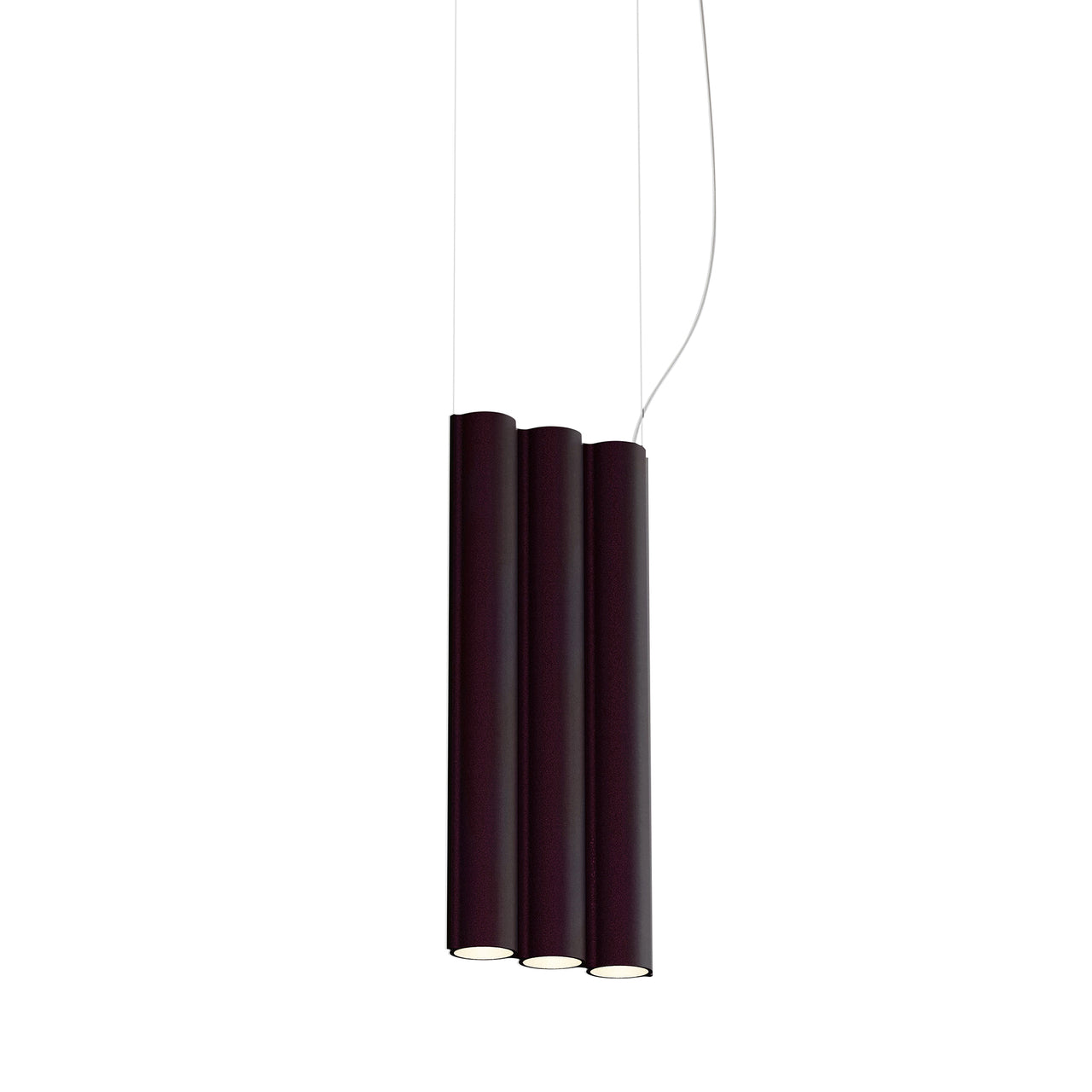 Silo 3SB Suspension Lamp: Aubergine