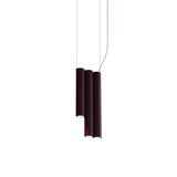 Silo 3SD Suspension Lamp: Textured Aubergine