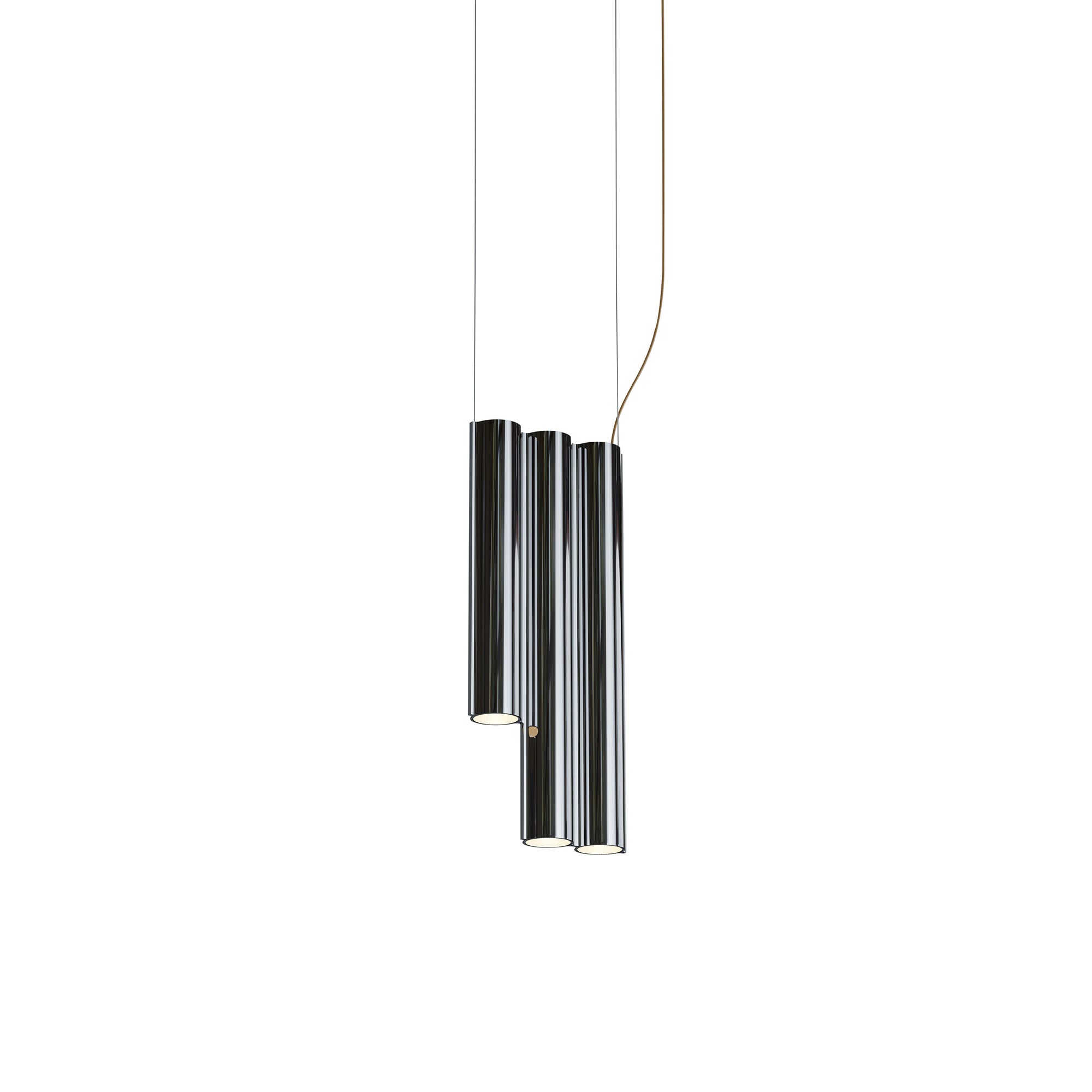 Silo 3SD Suspension Lamp: Mirror Polished Aluminum