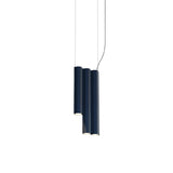 Silo 3SD Suspension Lamp: Textured Midnight Blue