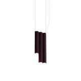 Silo 3SD Suspension Lamp: Textured Aubergine