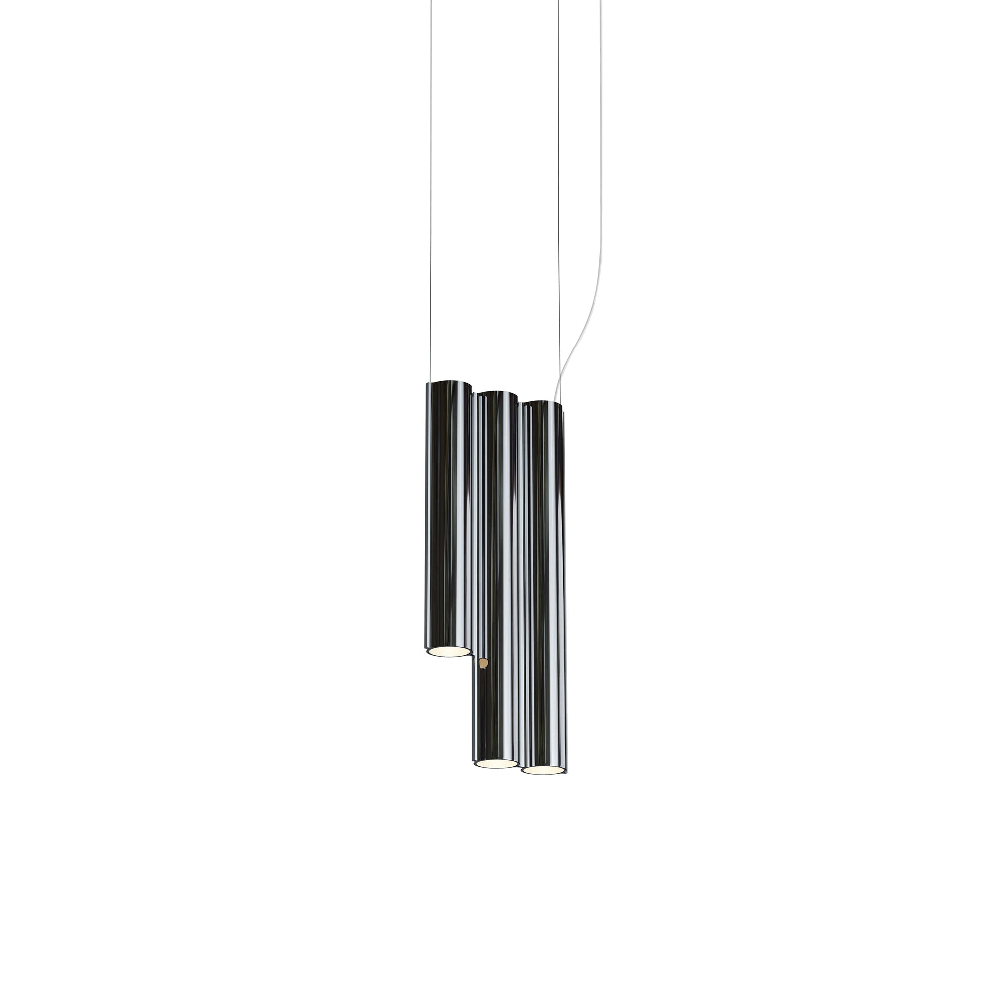 Silo 3SD Suspension Lamp: Mirror Polished Aluminum