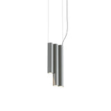 Silo 3SD Suspension Lamp: Tumbled Aluminum