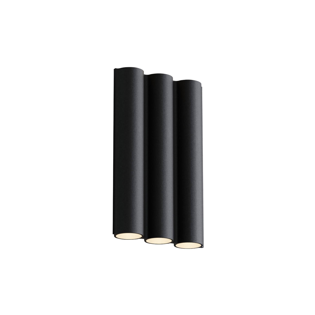 Silo 3WA Wall Light: Downlight + Textured Black