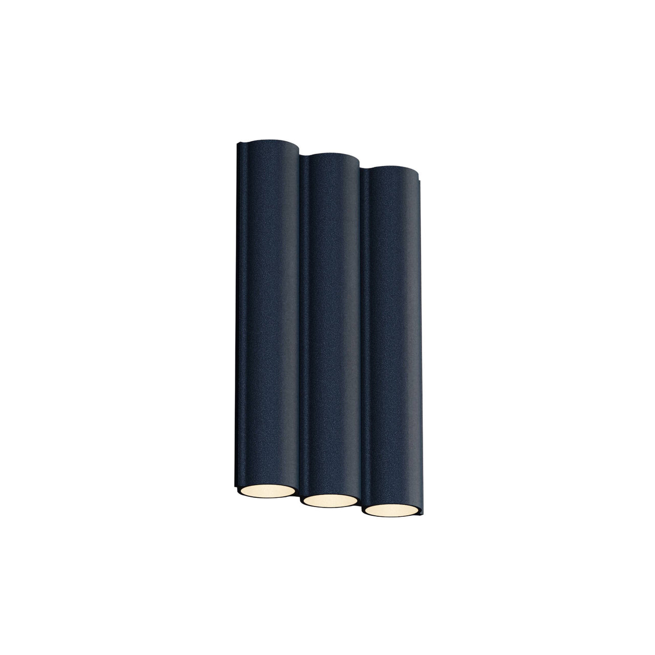 Silo 3WA Wall Light: Downlight + Textured Midnight Blue