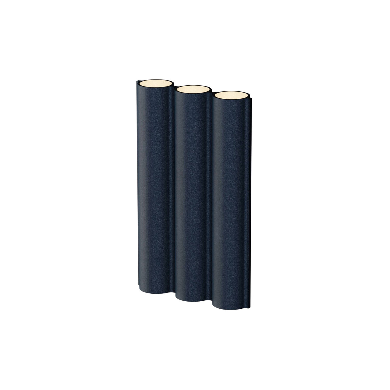 Silo 3WA Wall Light: Uplight + Textured Midnight Blue
