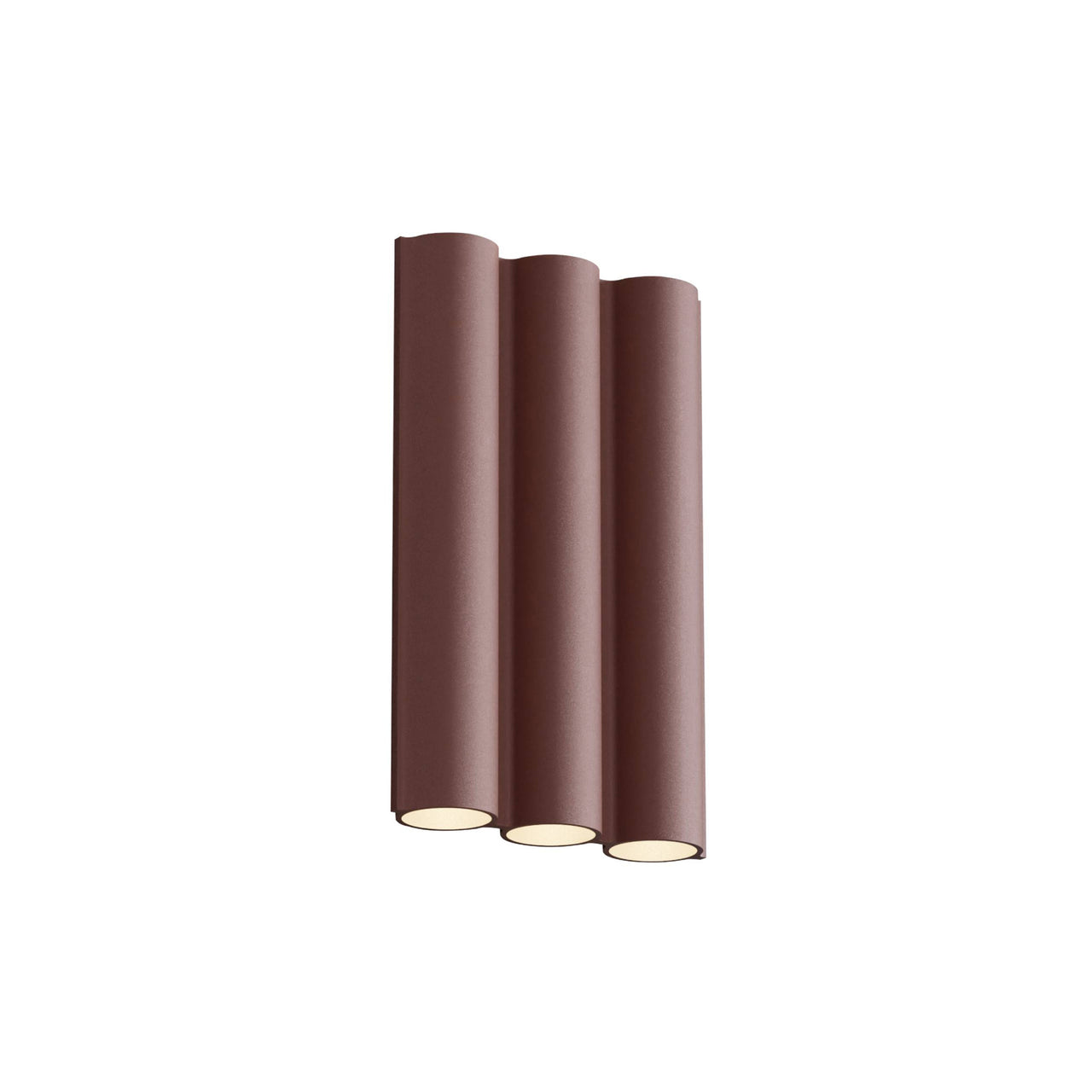 Silo 3WA Wall Light: Downlight + Textured Terracotta