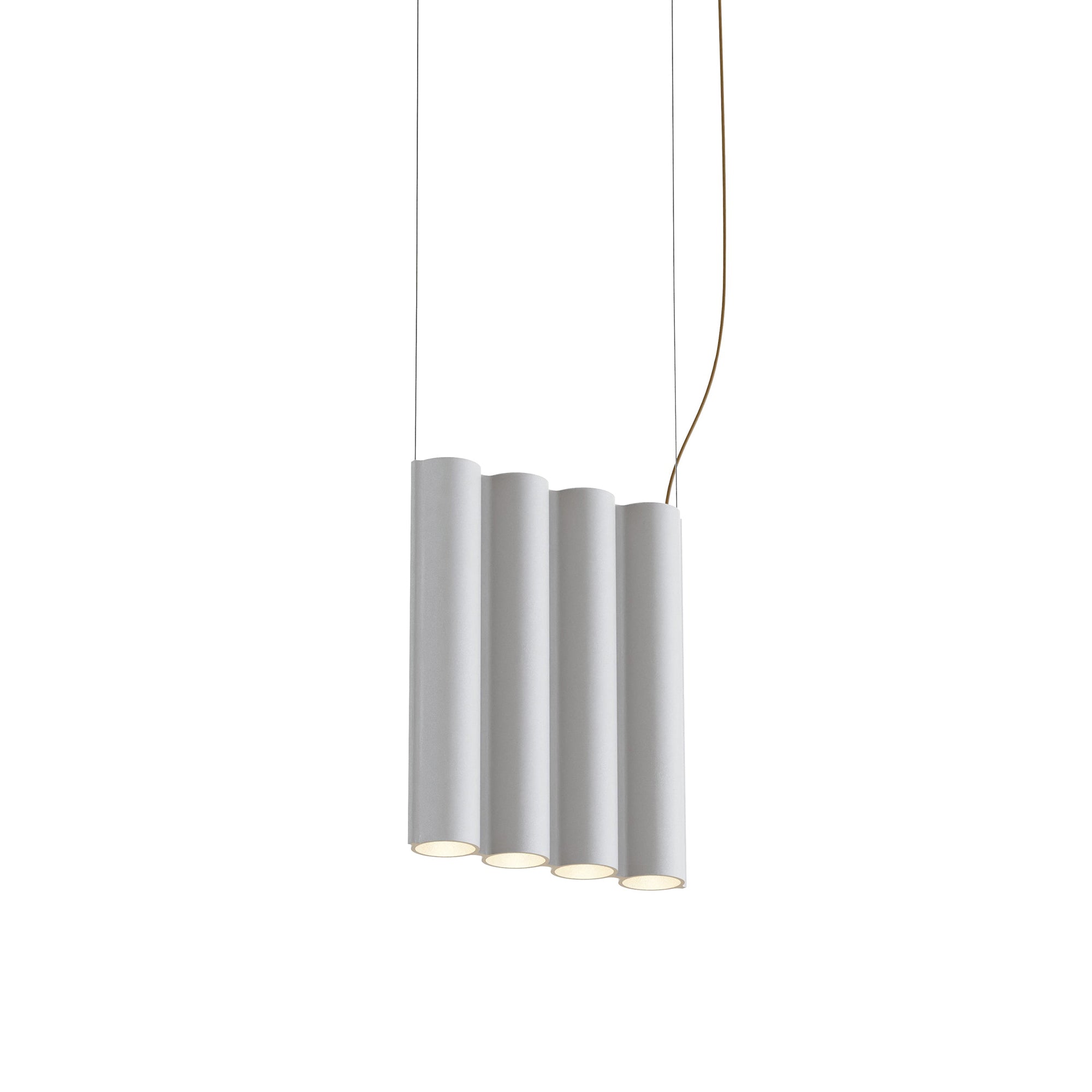 Silo 4SA Suspension Lamp: Textured White